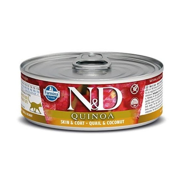 Farmina N&D cat QUINOA quail & coconut konzerva 80 g